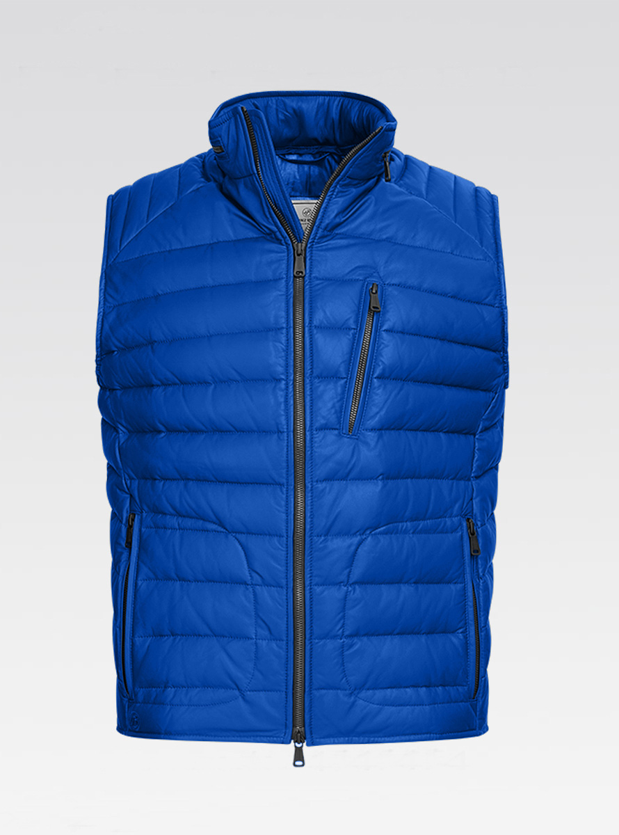 Heinz Bauer Cabriolederweste Monoposto trueblue