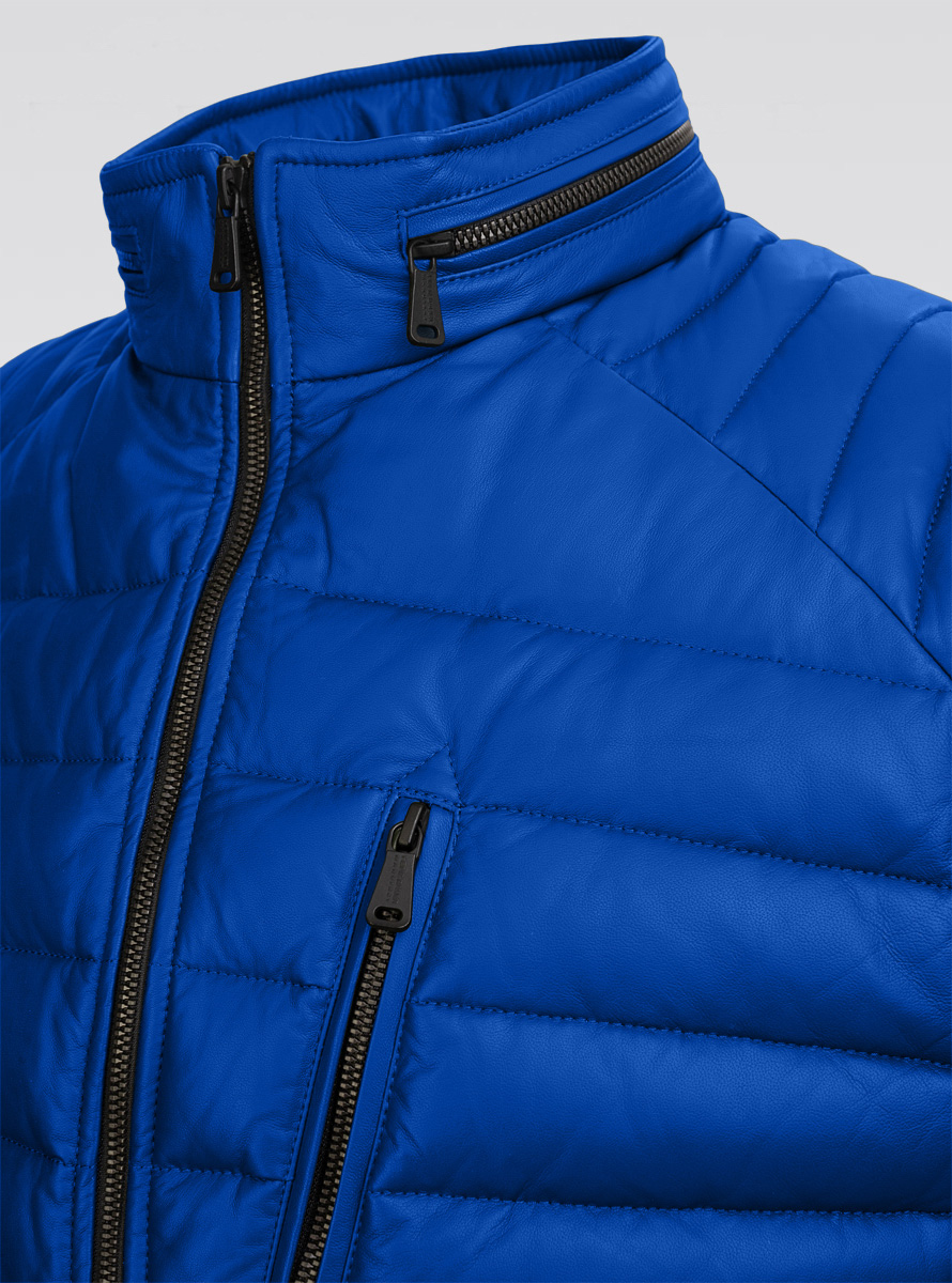 Heinz Bauer Cabriolederweste Monoposto trueblue