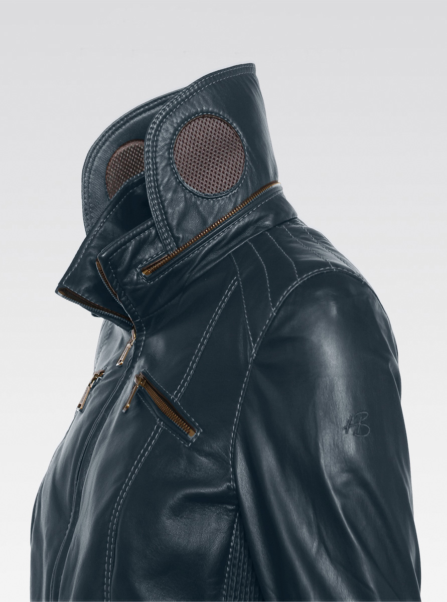 Heinz Bauer Cabriolederjacke Top Gear dunkelblau