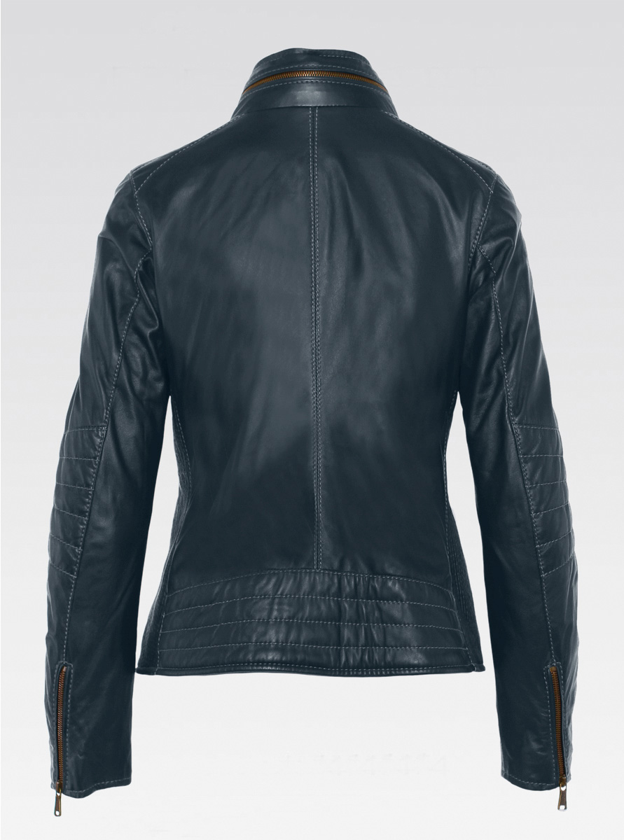 Heinz Bauer Cabriolederjacke Top Gear dunkelblau