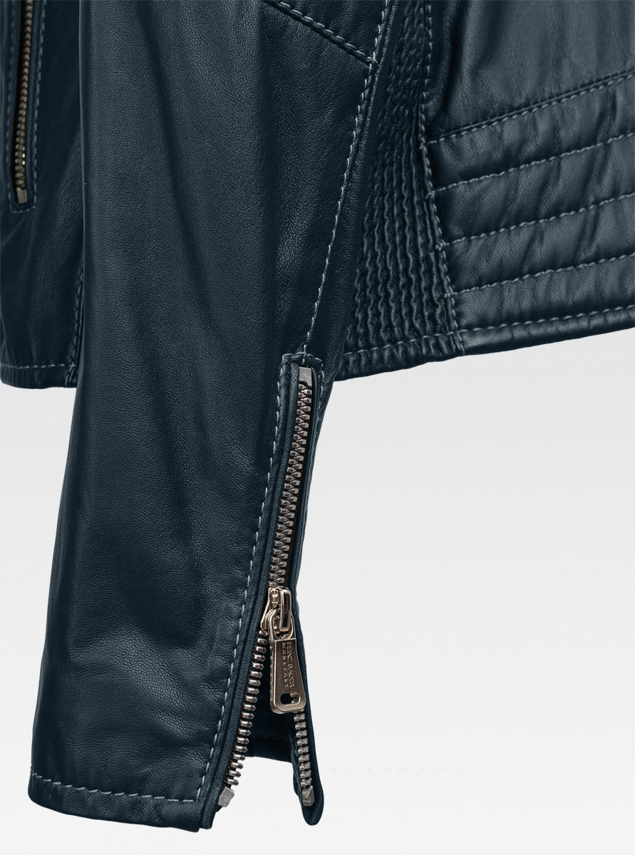 Heinz Bauer Cabriolederjacke Top Gear dunkelblau
