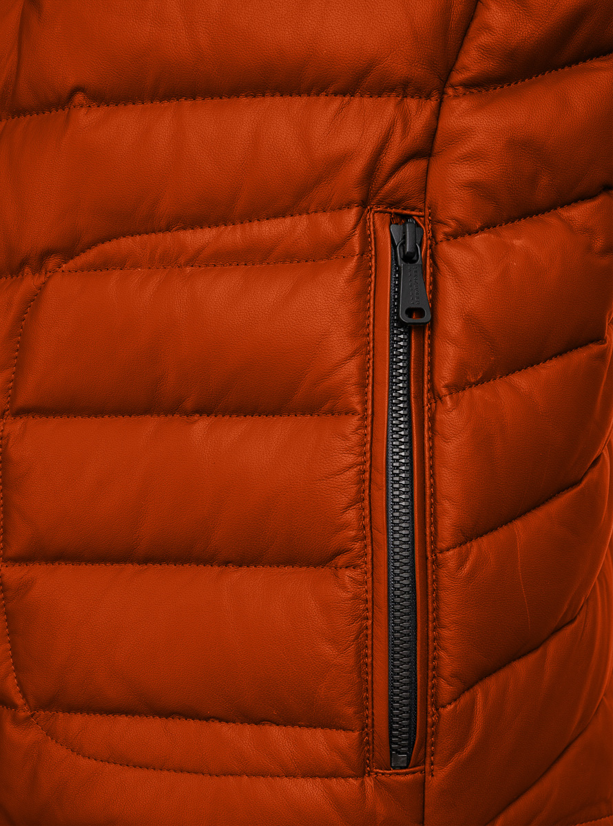 Heinz Bauer Cabriolederweste Monoposto orange