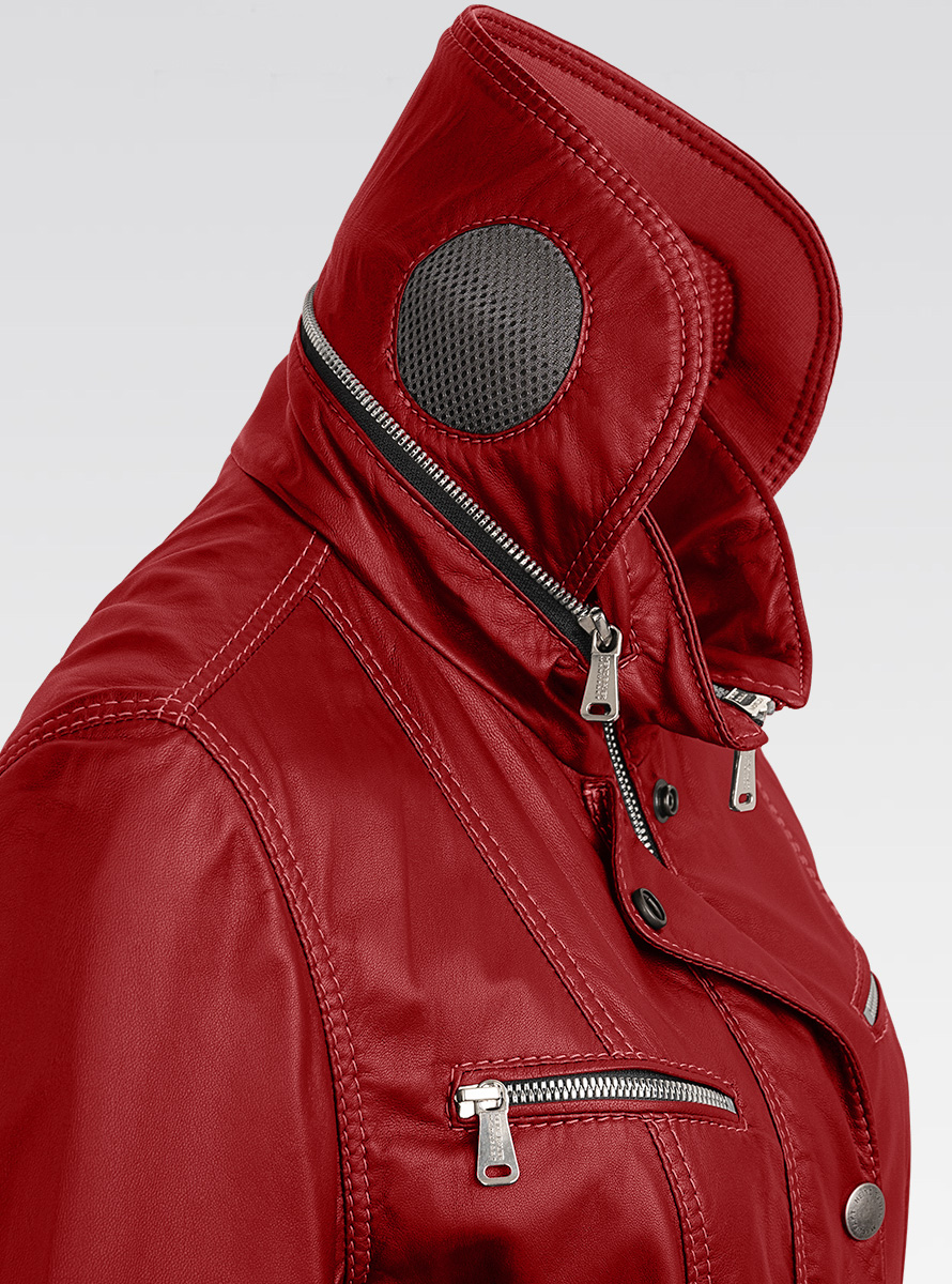 Heinz Bauer Cabriojacke Bluefire rot