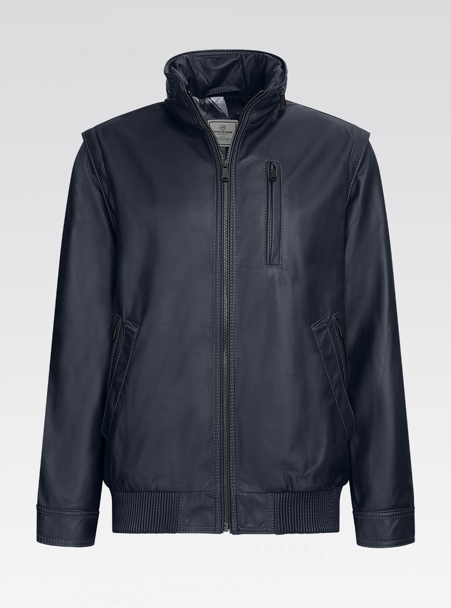 Heinz Bauer Cabriolederjacke Gruman marine