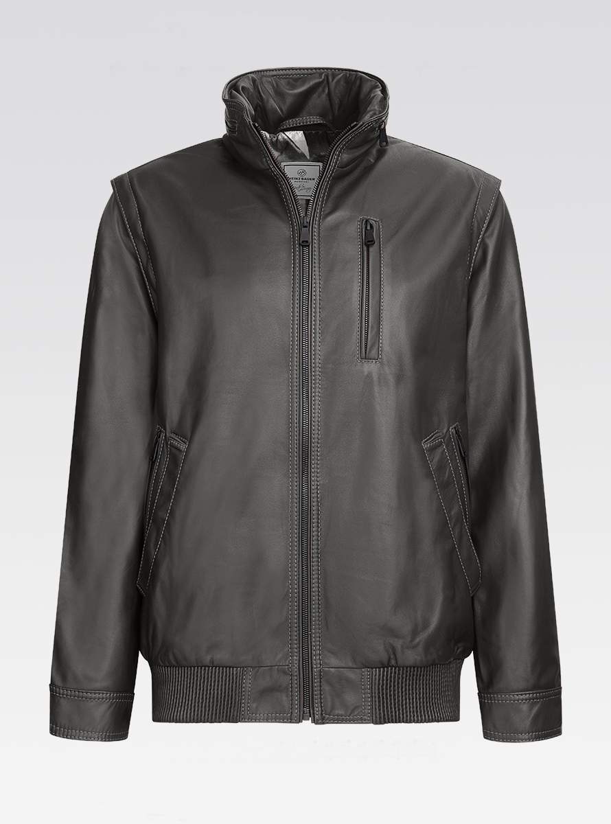 Heinz Bauer Cabriolederjacke Gruman schwarz
