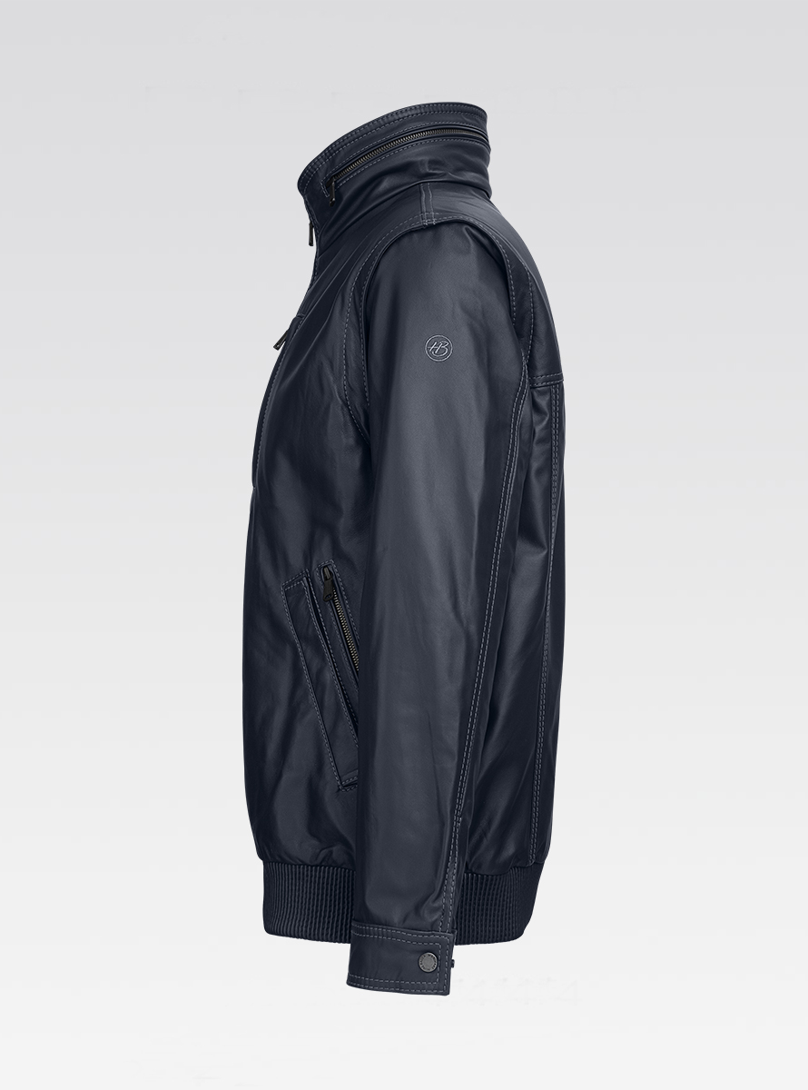 Heinz Bauer Cabriolederjacke Gruman marine