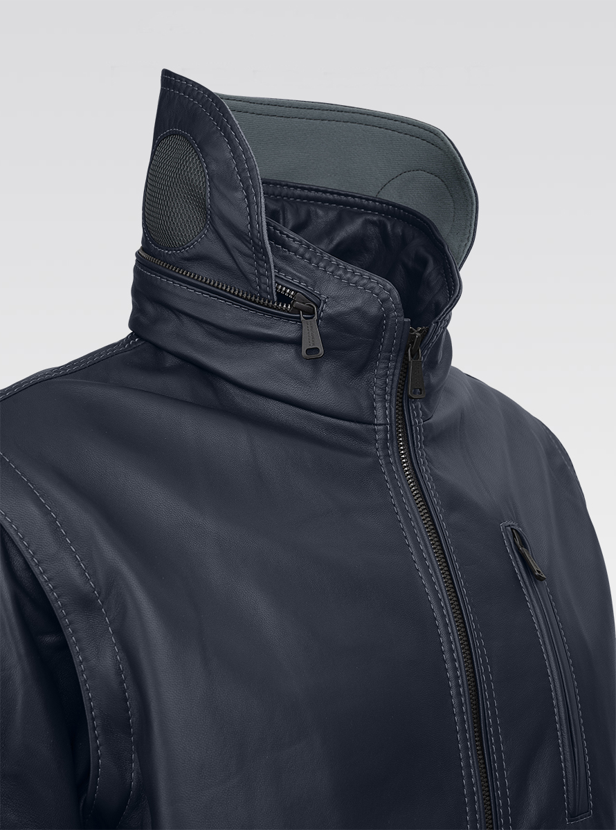 Heinz Bauer Cabriolederjacke Gruman marine