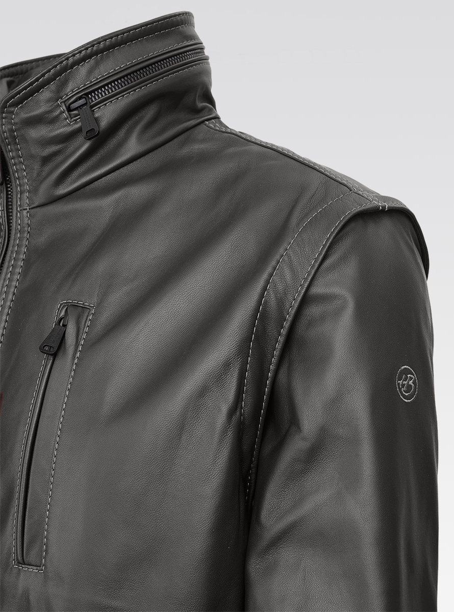 Heinz Bauer Cabriolederjacke Gruman schwarz