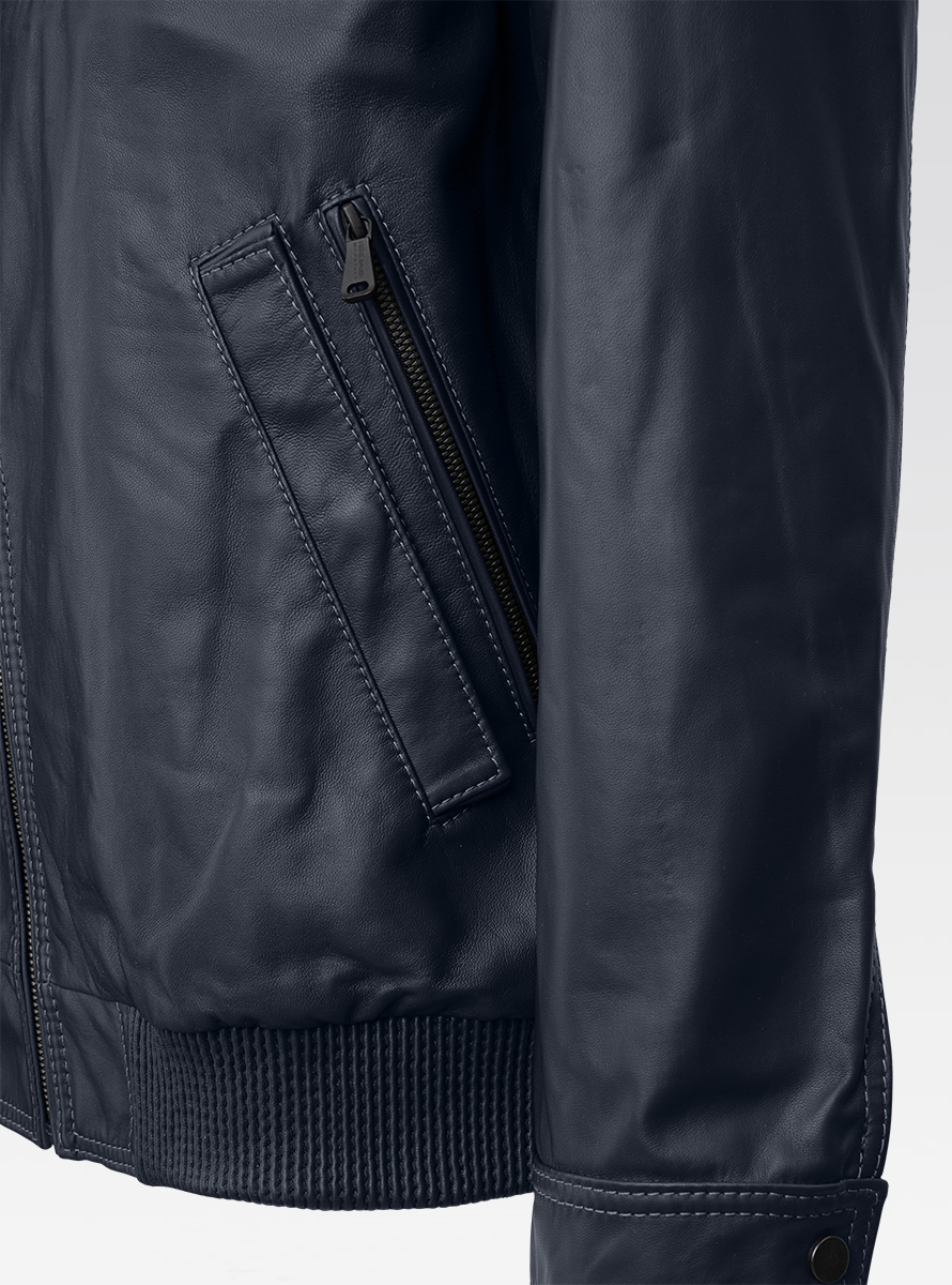 Heinz Bauer Cabriolederjacke Gruman marine