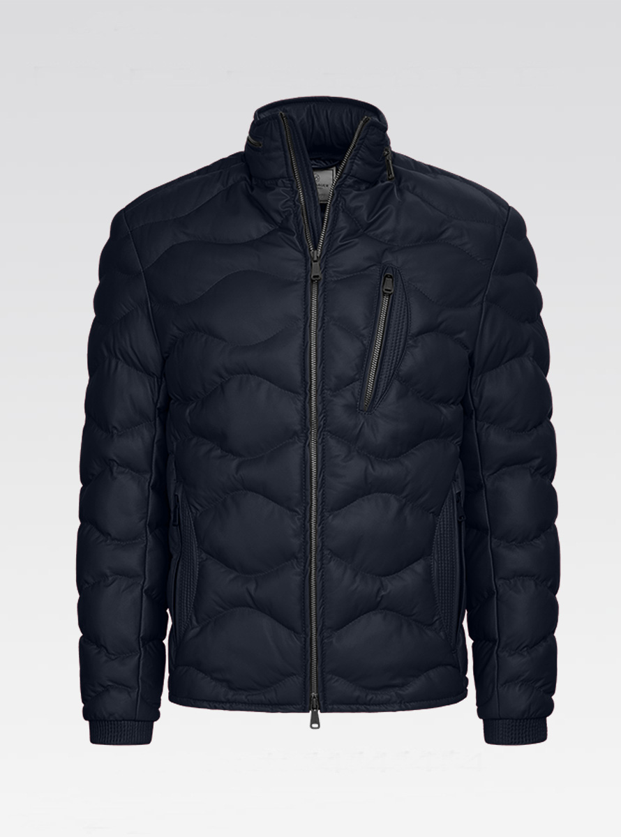 Heinz Bauer Cabriolederjacke Nürburg marine