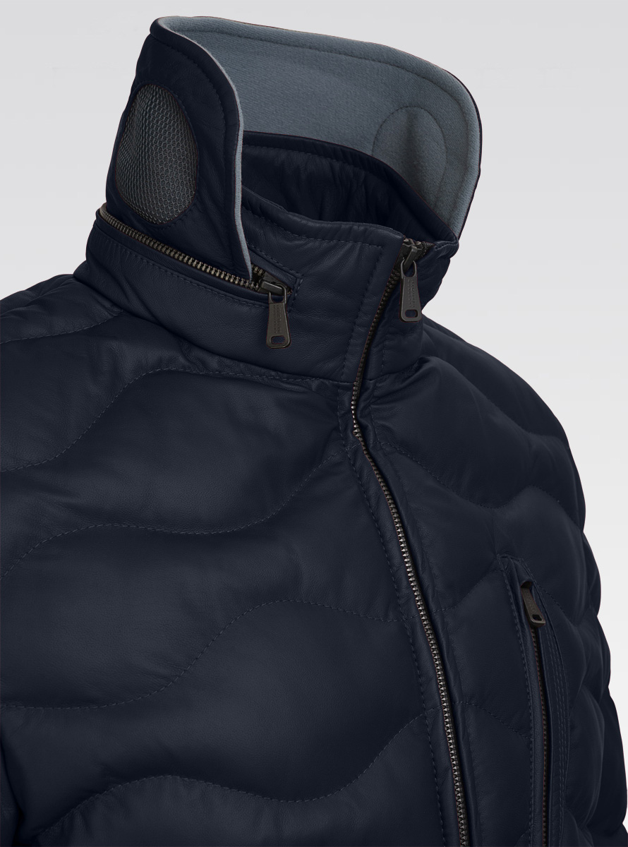 Heinz Bauer Cabriolederjacke Nürburg marine