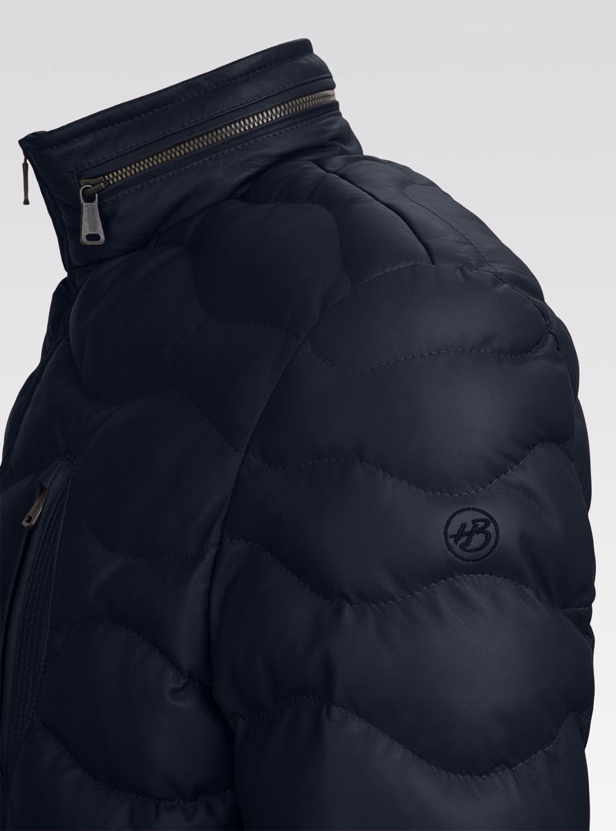 Heinz Bauer Cabriolederjacke Nürburg marine