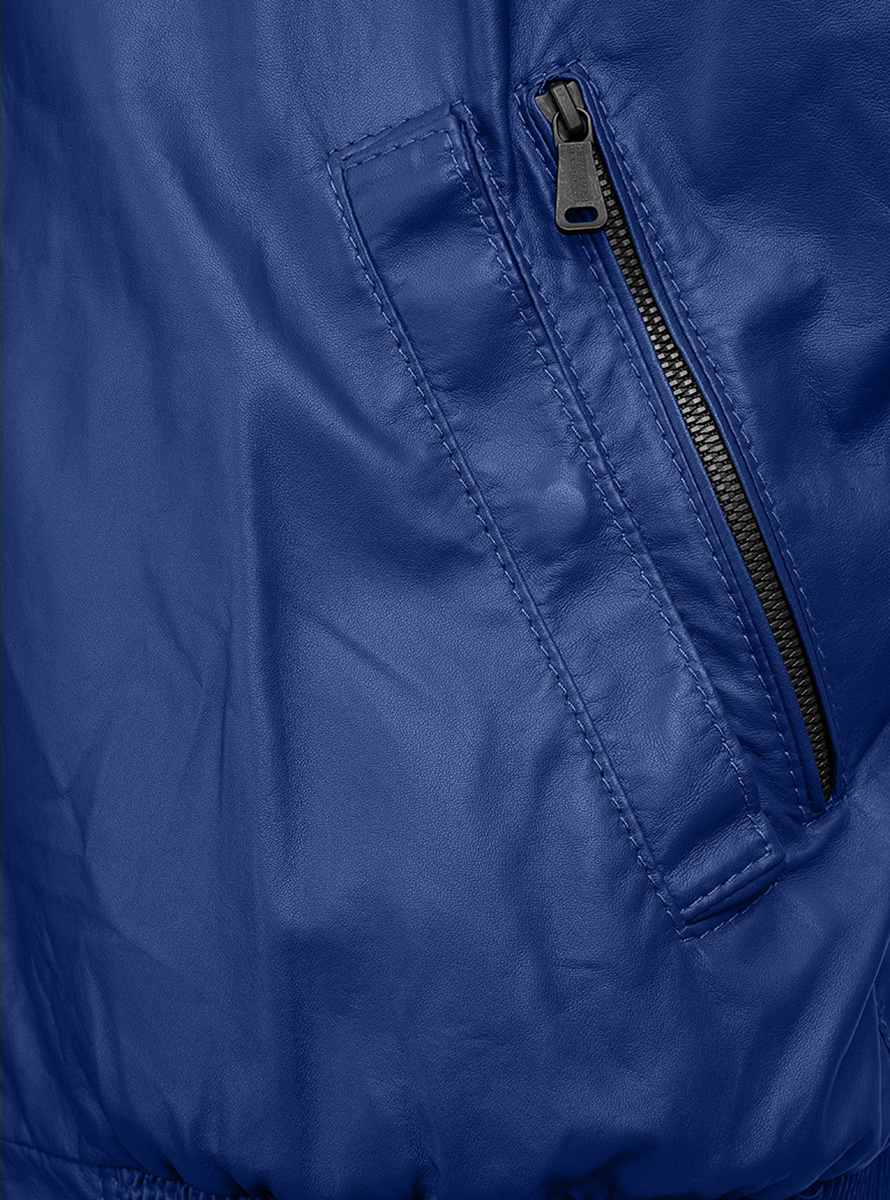 Heinz Bauer Cabriolederweste Gruman true blue