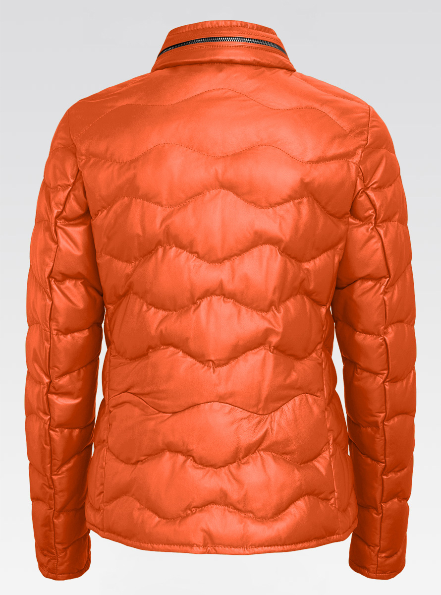 Heinz Bauer Cabriolederjacke Monterey orange