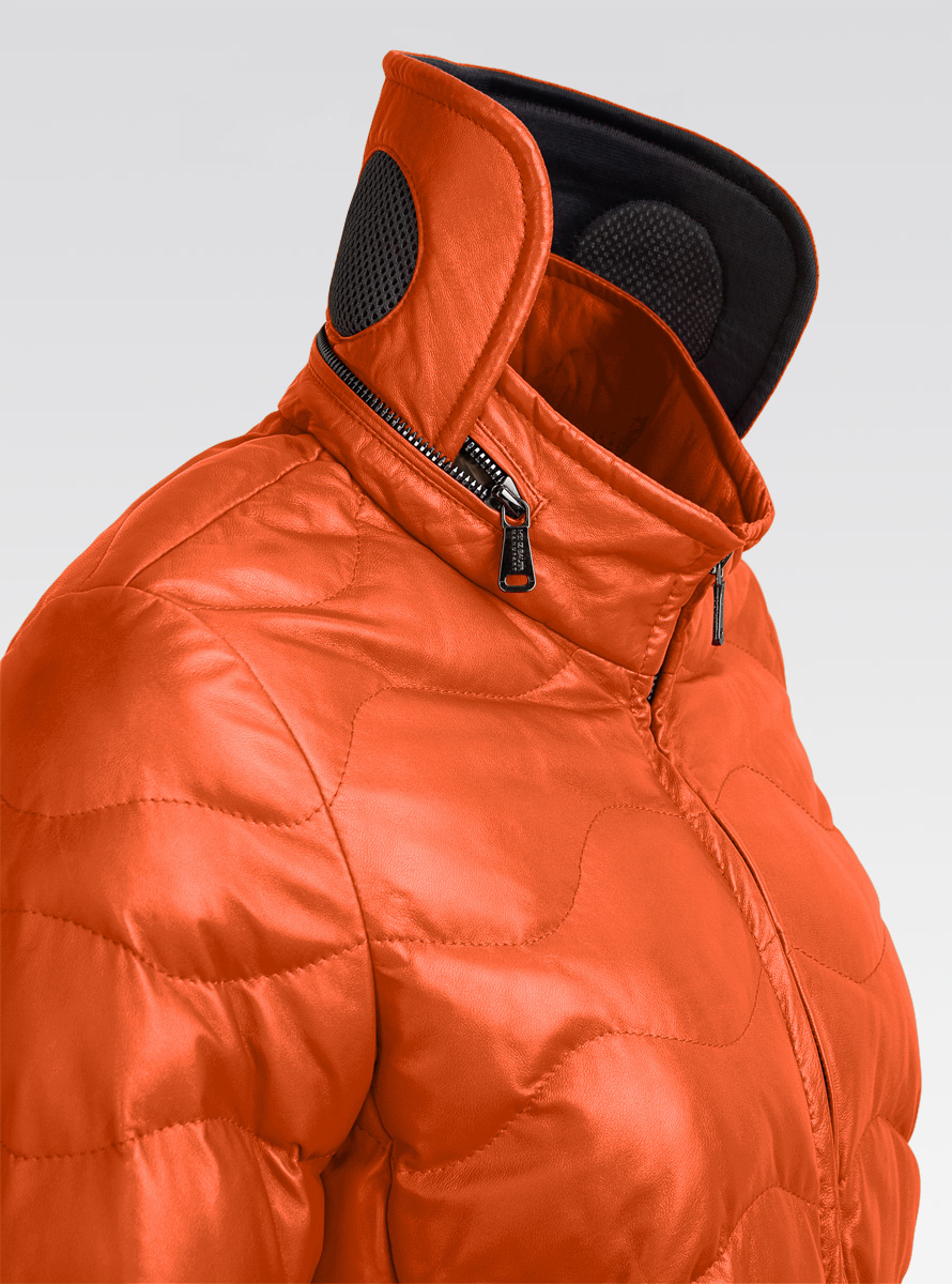 Heinz Bauer Cabriolederjacke Monterey orange
