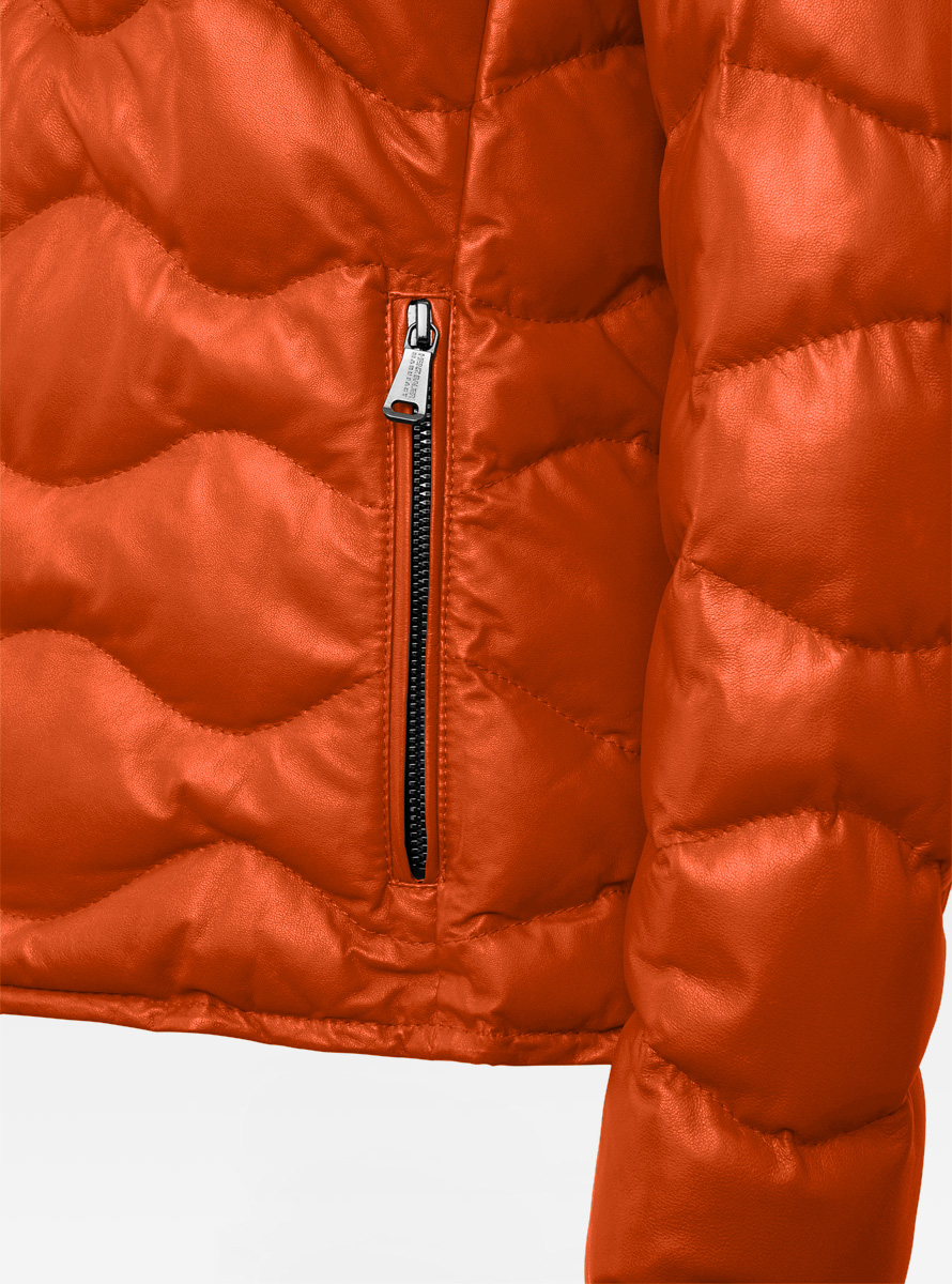 Heinz Bauer Cabriolederjacke Monterey orange