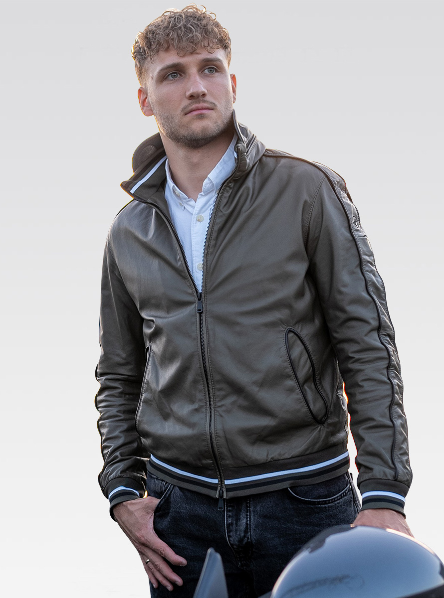 Heinz Bauer Cabriojacke LS Racing avocado