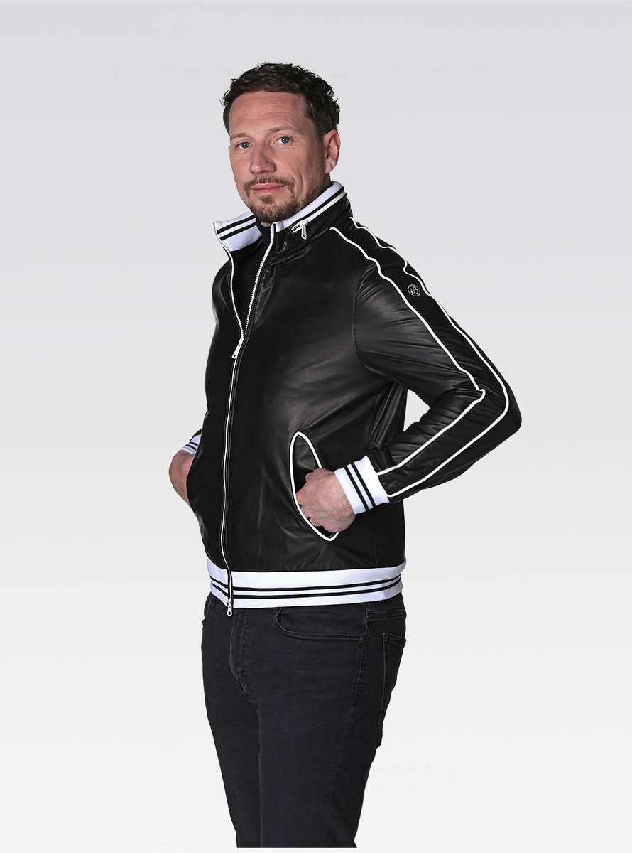 Heinz Bauer Cabriojacken LS Racing schwarz