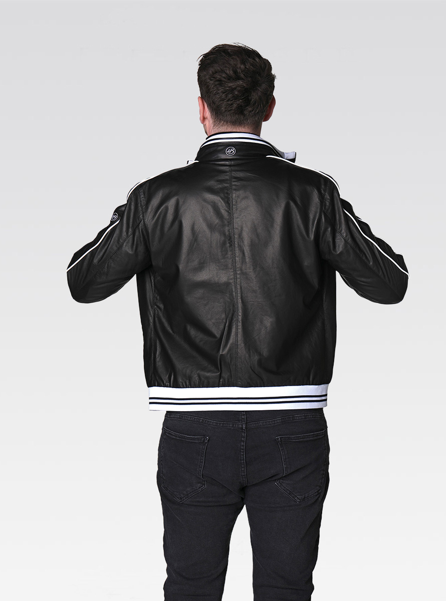 Heinz Bauer Cabriojacken LS Racing schwarz