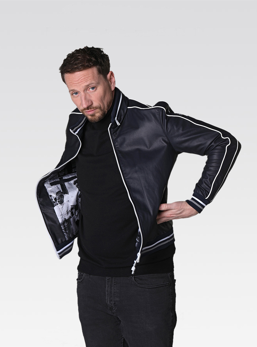 Heinz Bauer Cabriojacken LS Racing schwarz