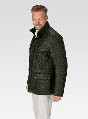 Heinz Bauer Lederjacke Modell Lancaster olive