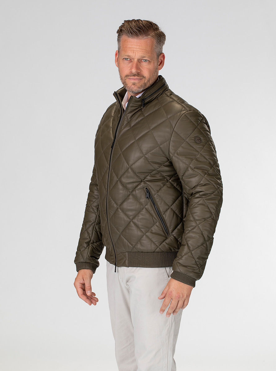 Heinz Bauer Cabriolederjacke Estoril avocado