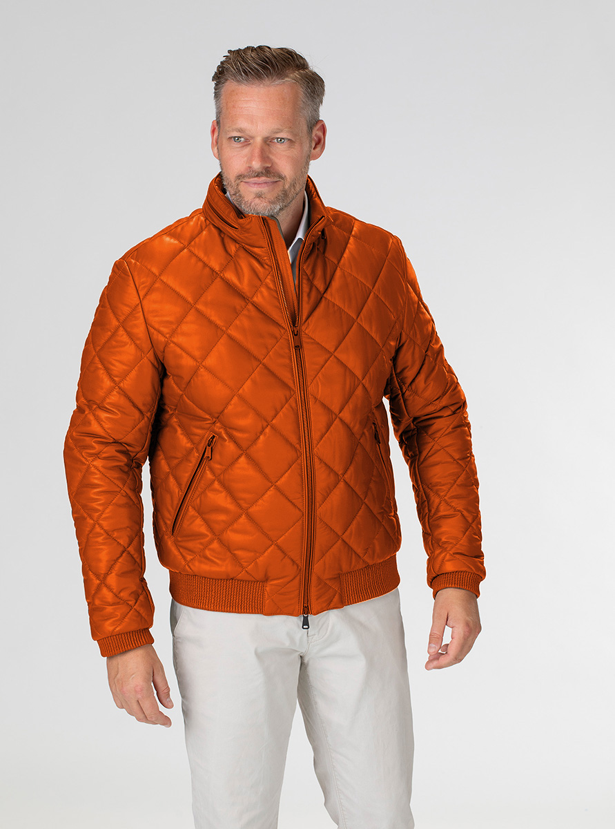 Heinz Bauer Cabriolederjacke Estoril orange