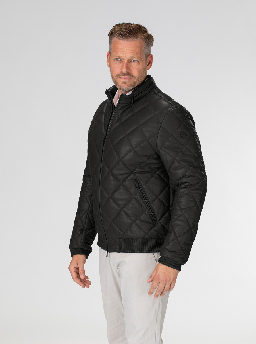 Heinz Bauer Cabriolederjacke Estoril schwarz