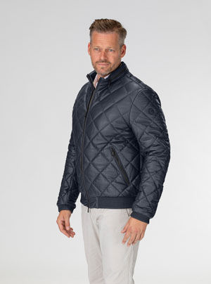 Heinz Bauer Lederjacke Estoril in marine