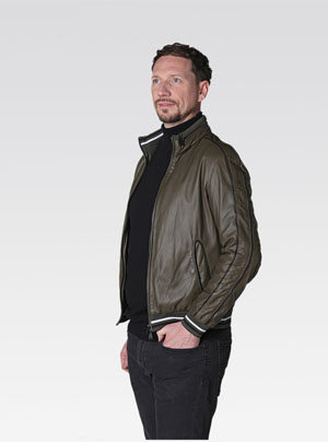 Heinz Bauer Lederjacke LS Racing