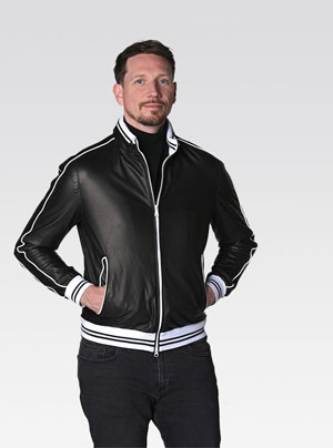 Heinz Bauer Lederjacke LS Racing