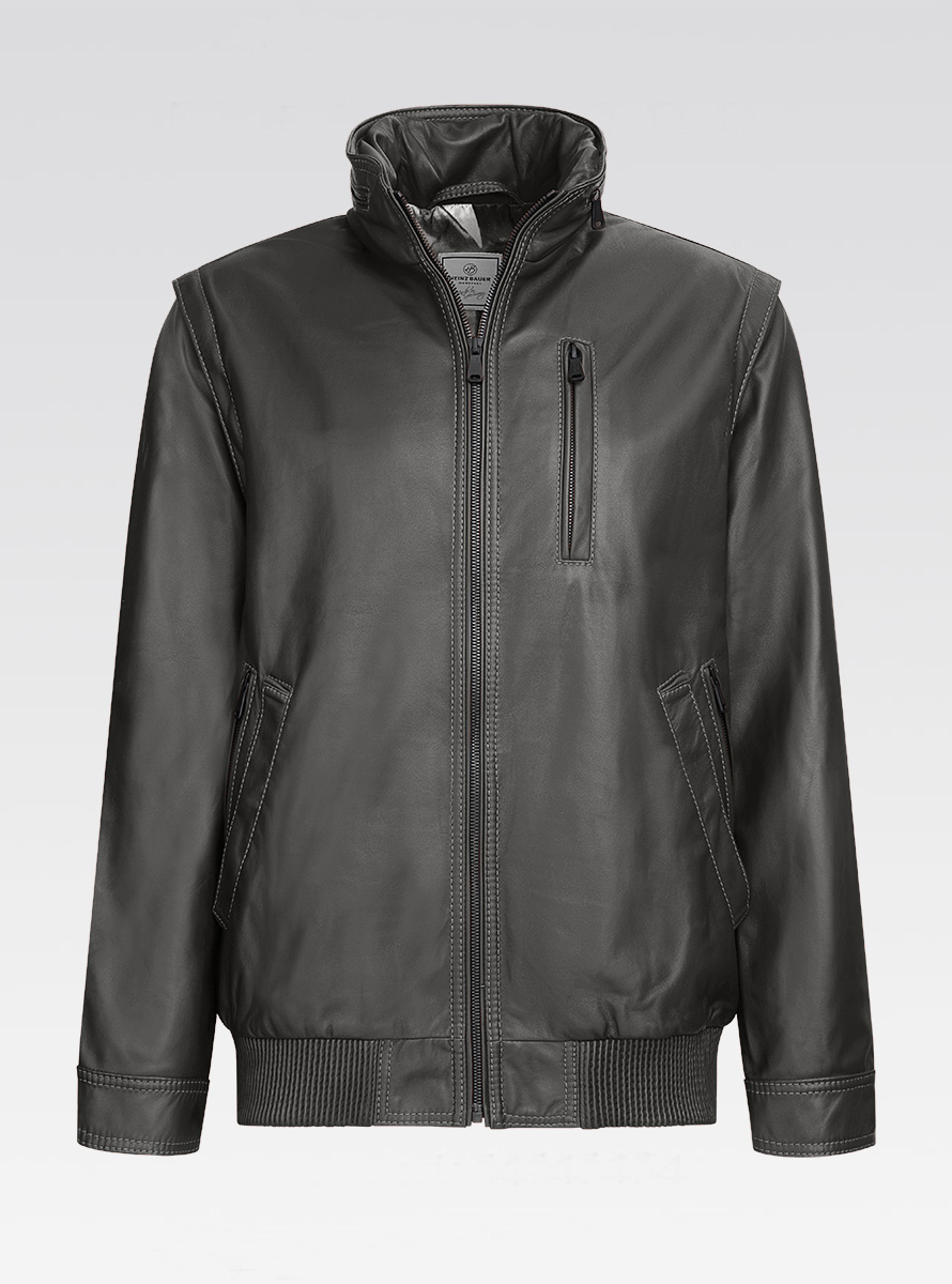 Heinz Bauer Cabriolederjacke Gruman schwarz