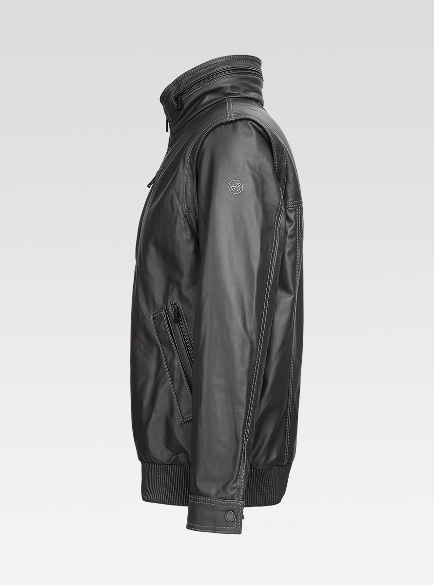 Heinz Bauer Cabriolederjacke Gruman schwarz