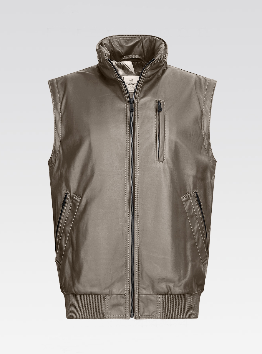 Heinz Bauer Cabriolederjacke Gruman moongrey