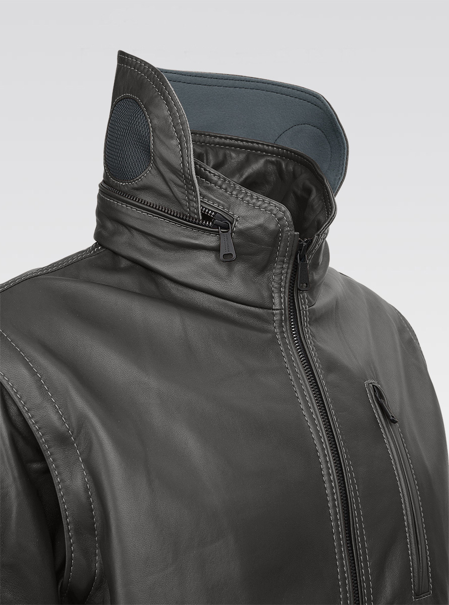 Heinz Bauer Cabriolederjacke Gruman schwarz