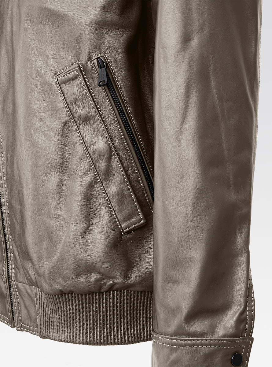 Heinz Bauer Cabriolederjacke Gruman moongrey