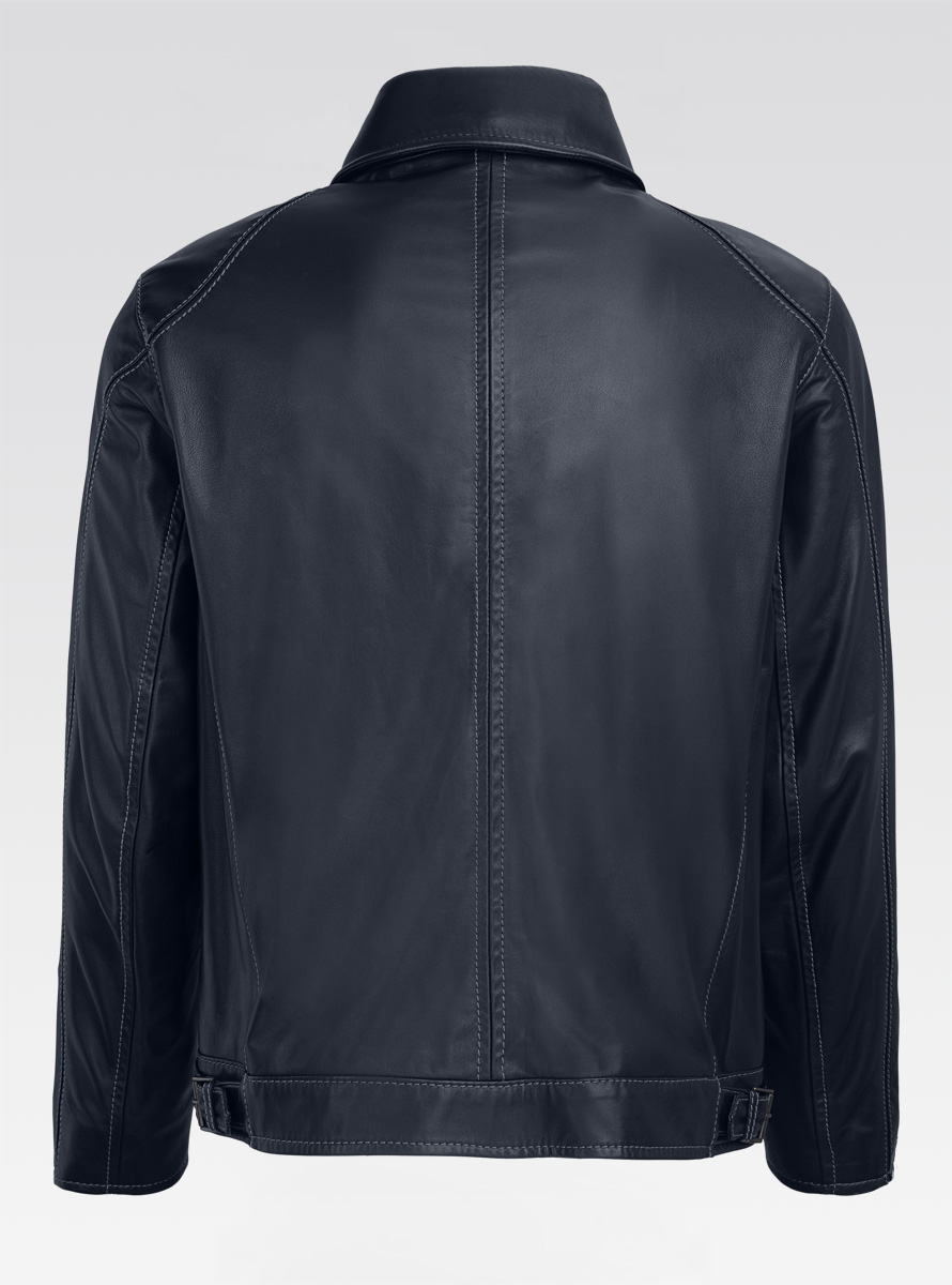 Heinz Bauer Cabriolederjacke Roadman marine