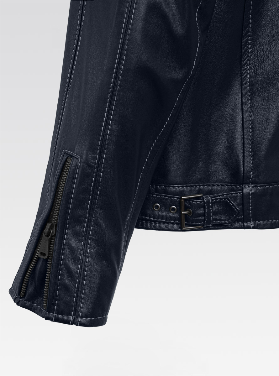 Heinz Bauer Cabriolederjacke Roadman marine