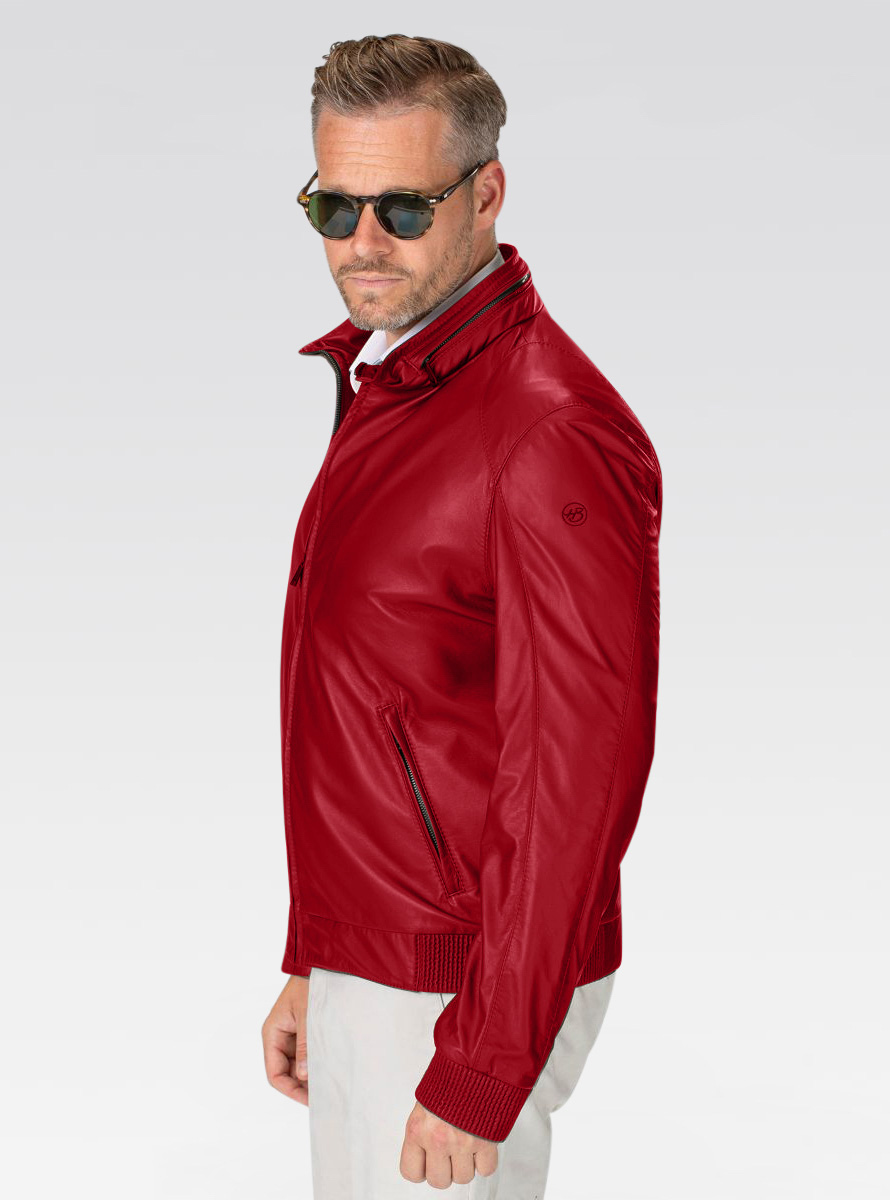 Heinz Bauer Cabriolederjacke Roadstar rot