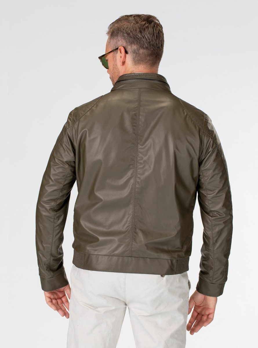Heinz Bauer Cabriolederjacke Roadstar avocado