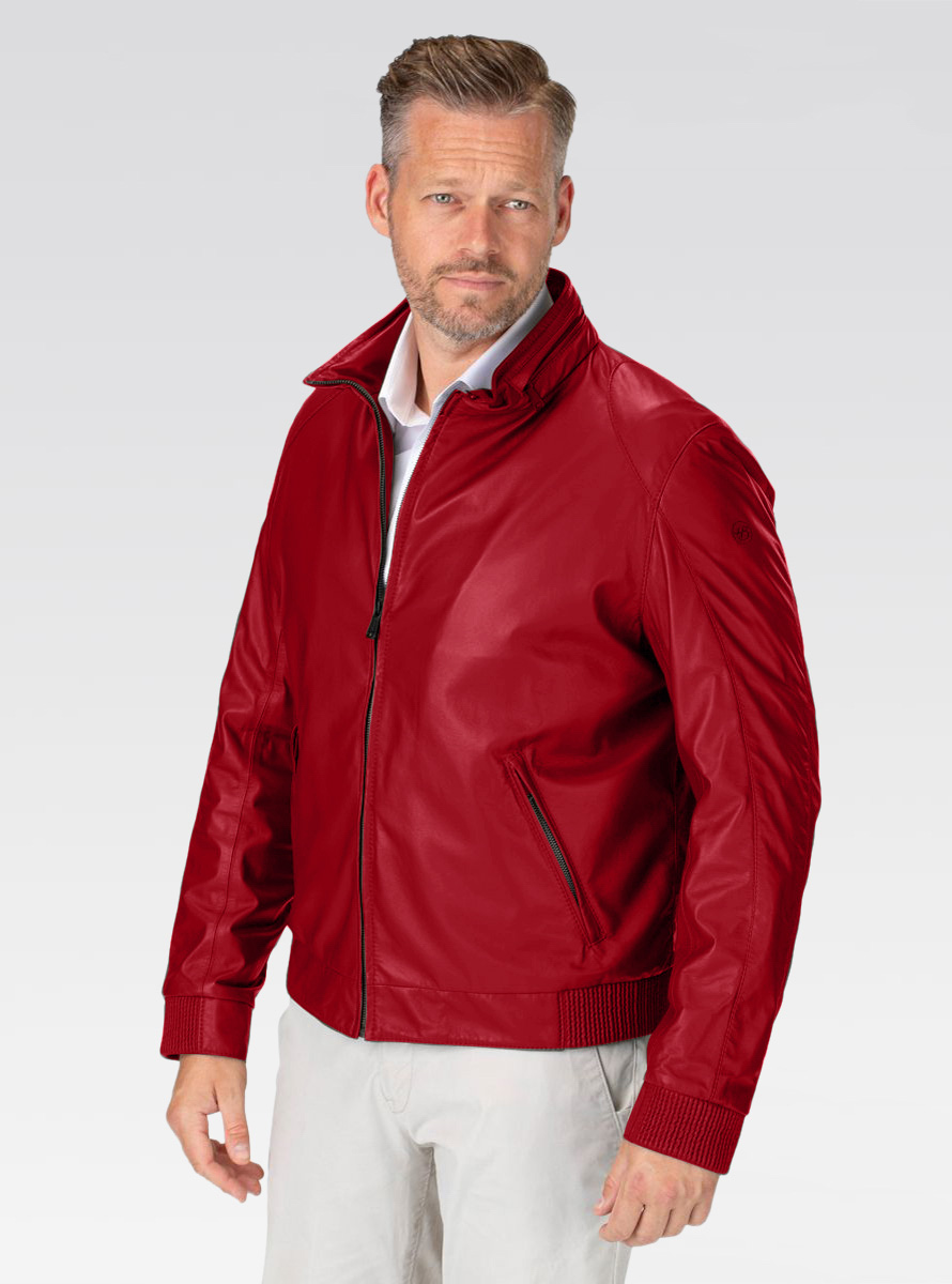 Heinz Bauer Cabriolederjacke Roadstar rot