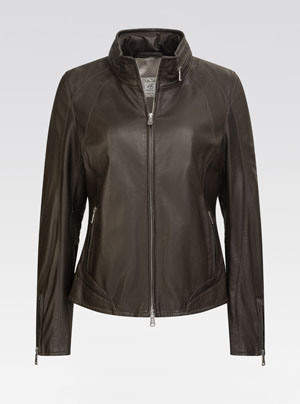 Heinz Bauer Lederjacke für Damen - Modell Fire Fox braun