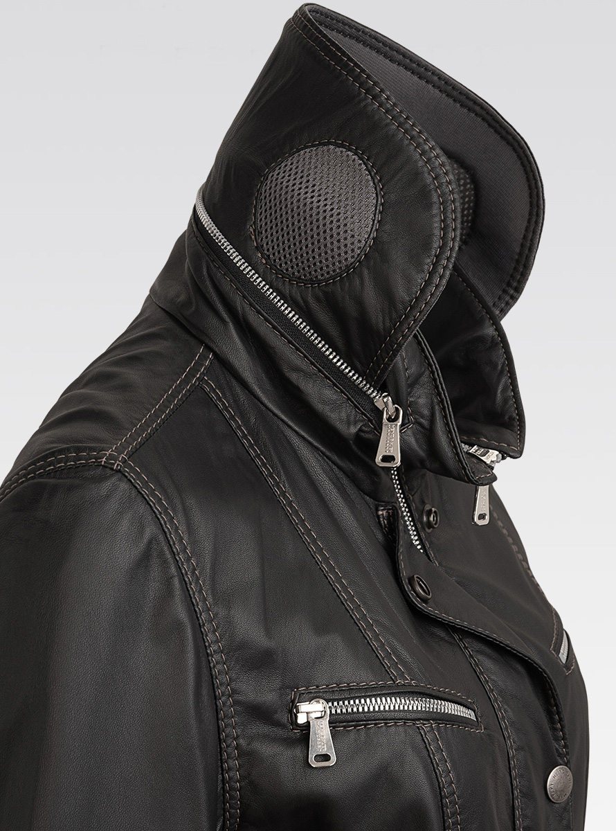 Heinz Bauer Cabriojacke Blue Fire schwarz