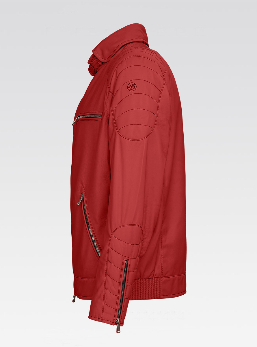 Heinz Bauer Cabriojacke Sebring lamm rot