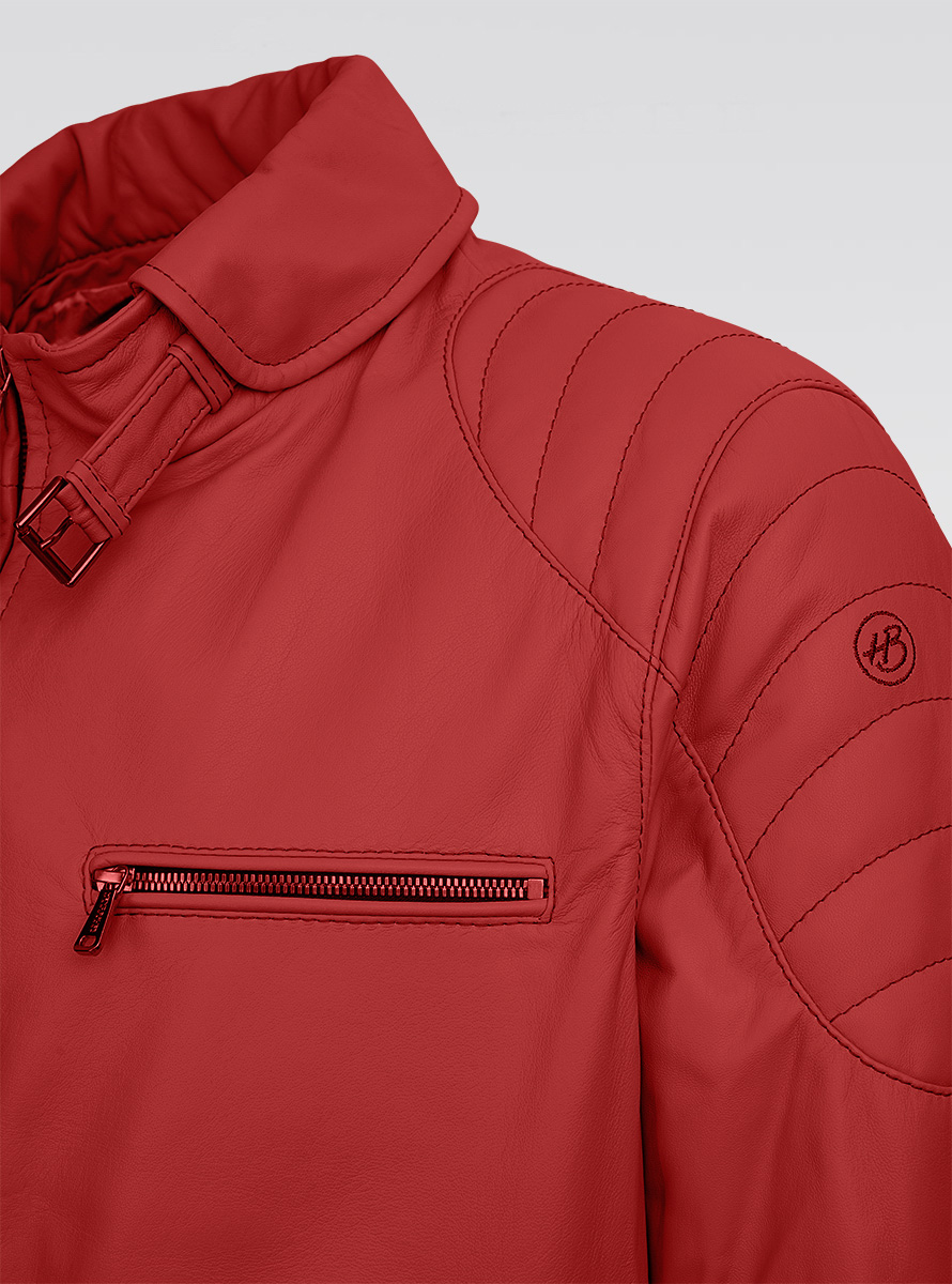 Heinz Bauer Cabriojacke Sebring lamm rot