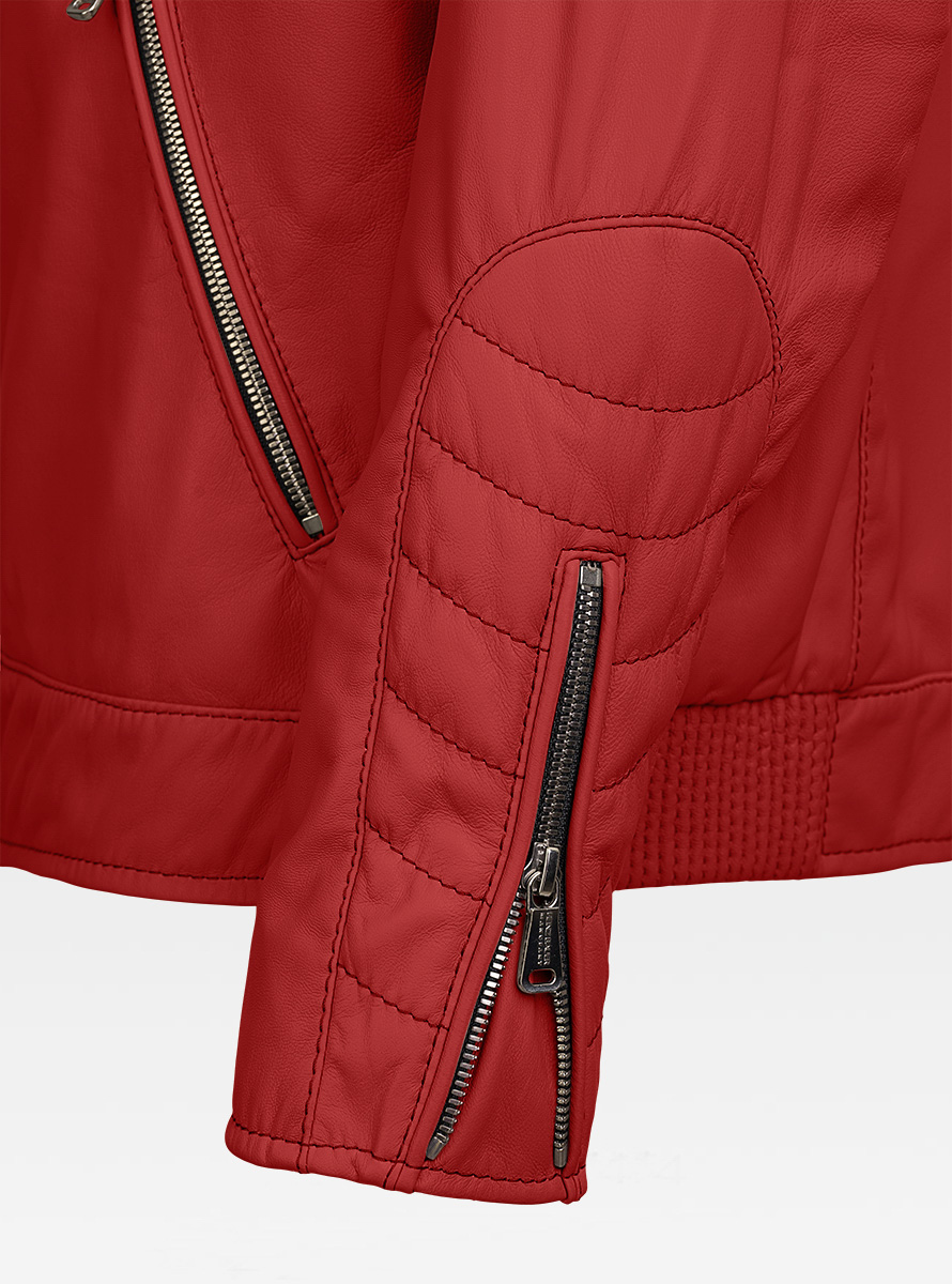 Heinz Bauer Cabriojacke Sebring lamm rot