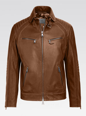 Heinz Bauer Lederjacke Sao Paulo in cognac