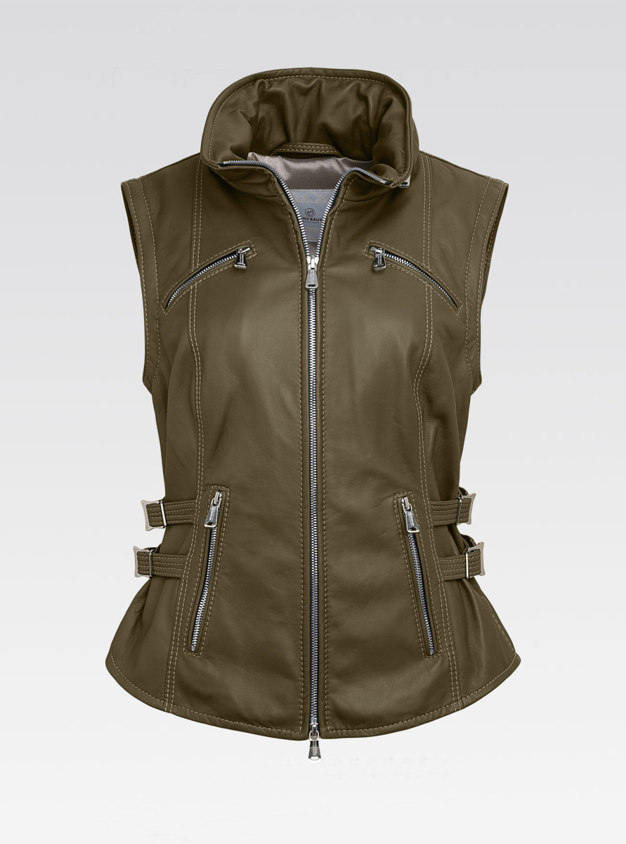 Heinz Bauer Cabriojacke Scarf avocado
