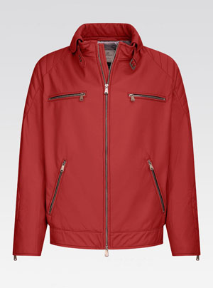 Heinz Bauer Lederjacke Modell Sebring Lammnappa dream rot