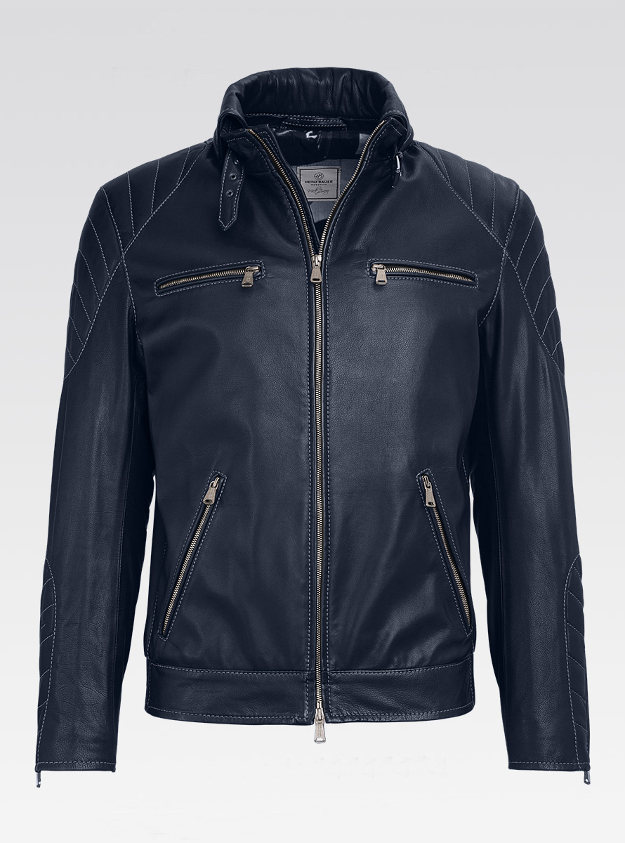 Heinz Bauer Cabriojacke Sebring Kalb marine